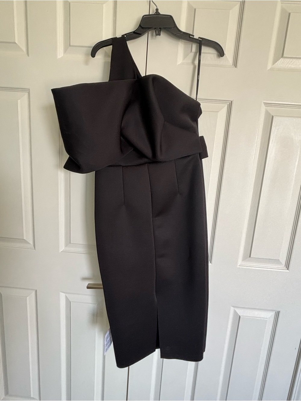 ASOS Black One-Shoulder Ruffle Sheath Dress - Picture 2 of 6